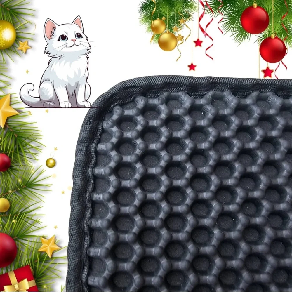 Gray Cat Litter Mat